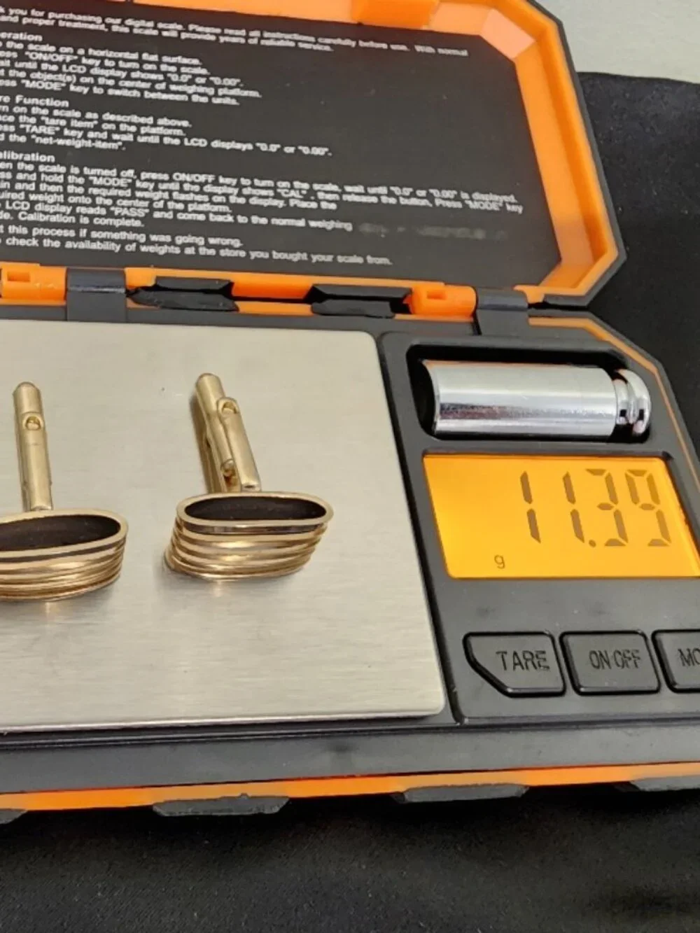 Vintage Krementz Cufflinks & Tie Bar Set 14KT Rolled Gold Overlay